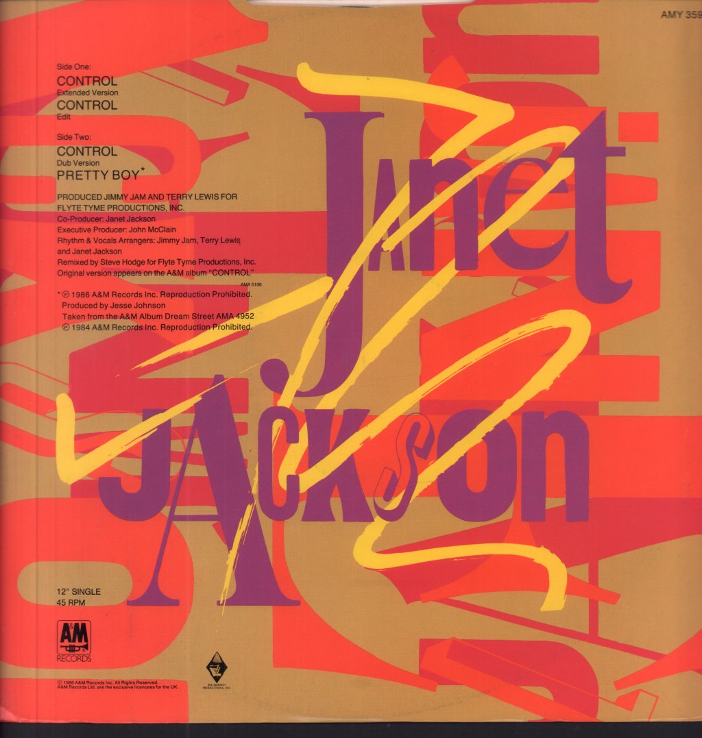 Janet Jackson - Control - 12 Inch