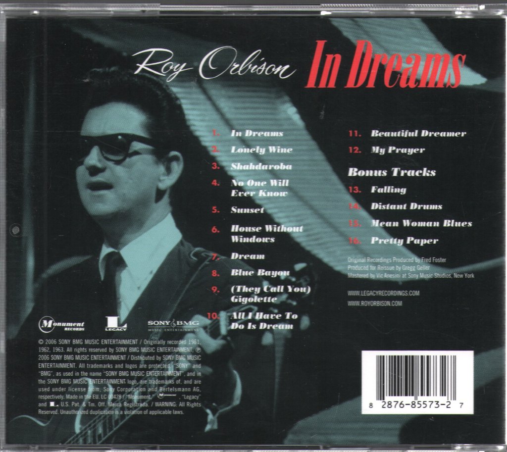 Roy Orbison - In Dreams - Cd