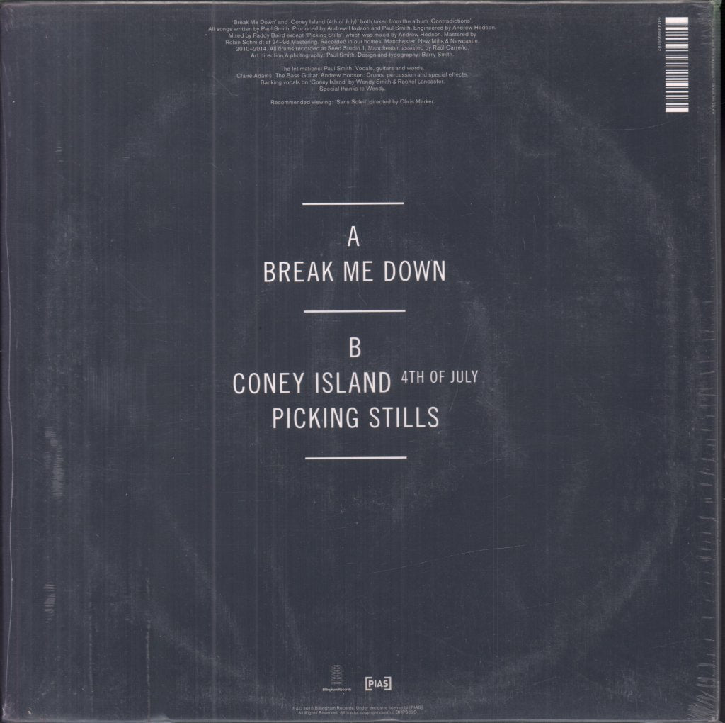 Paul Smith And The Intimations - Break Me Down - 10 Inch