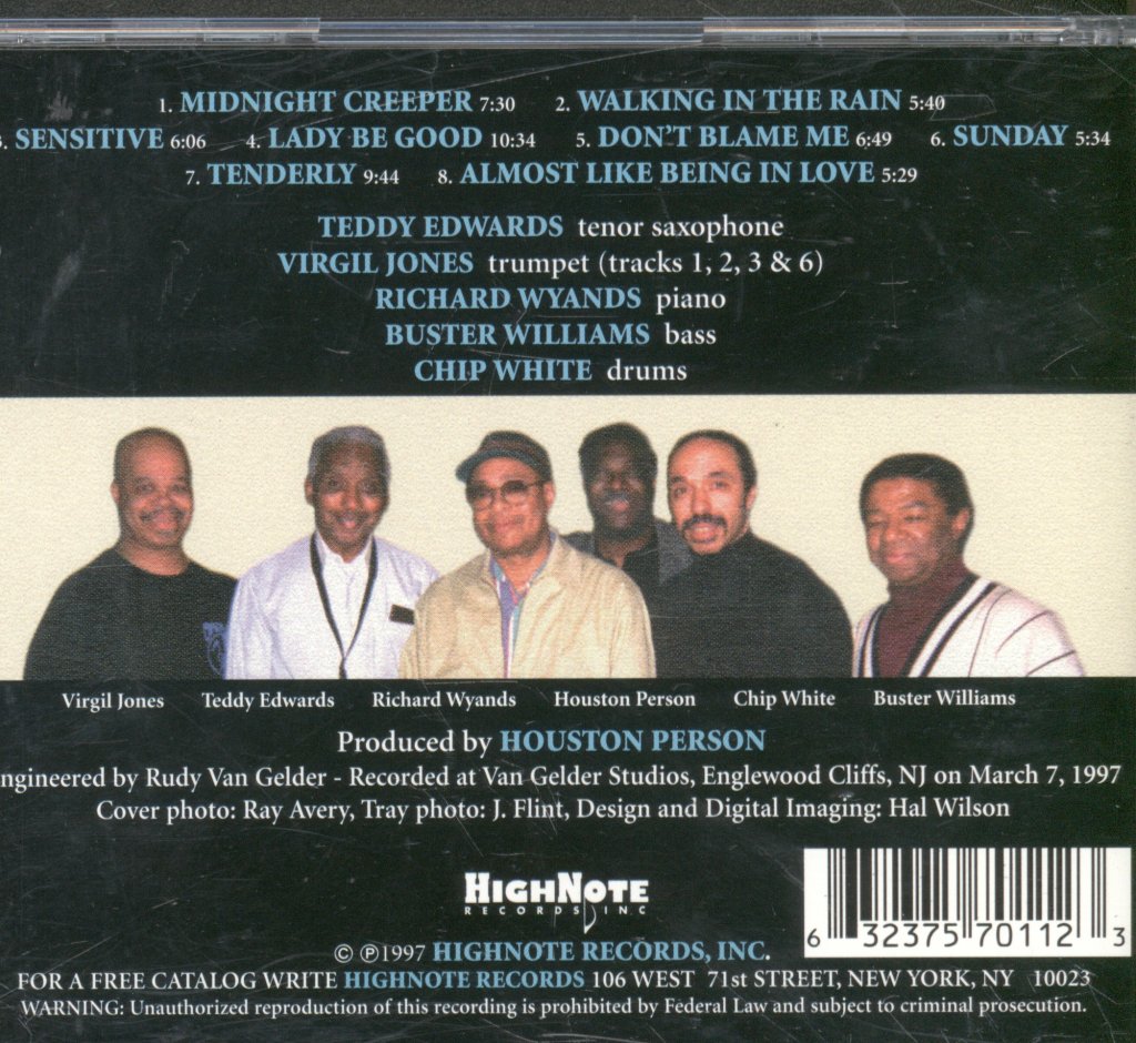 Teddy Edwards - Midnight Creeper - Cd