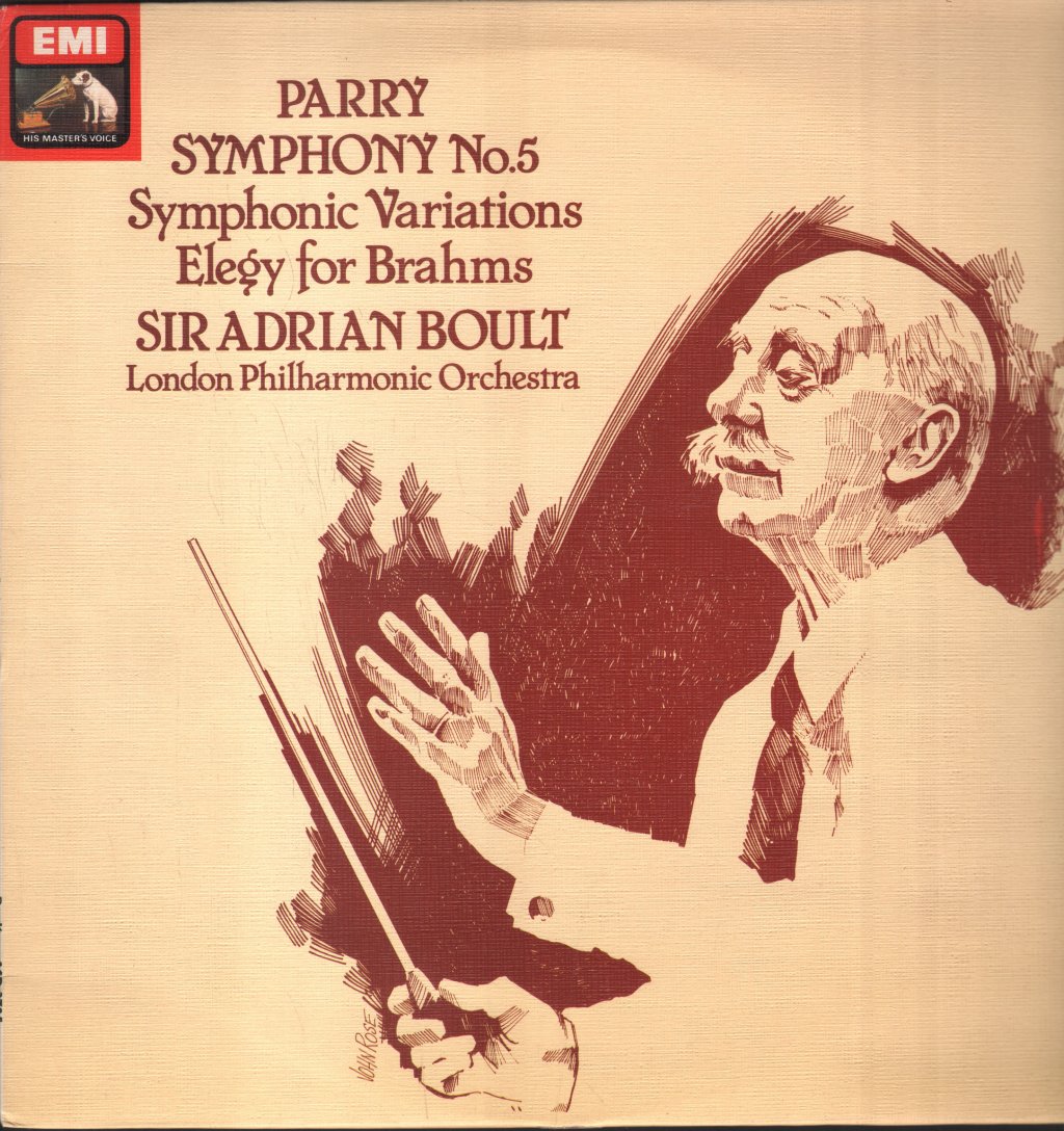 Sir Adrian Boult / London Philharmonic Orchestra - Parry Symphony No.5 / Symphonic Variations - Lp