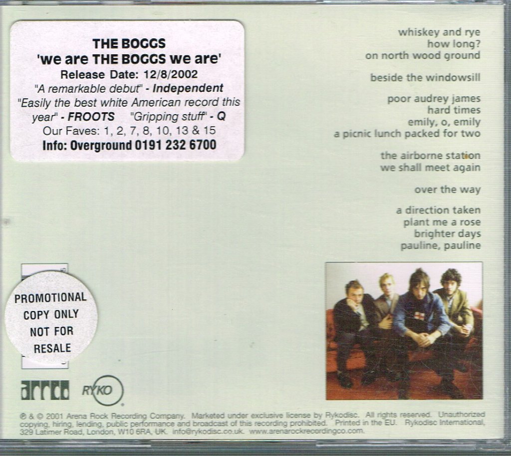 Boggs - We Are The Boggs We Are - Cd