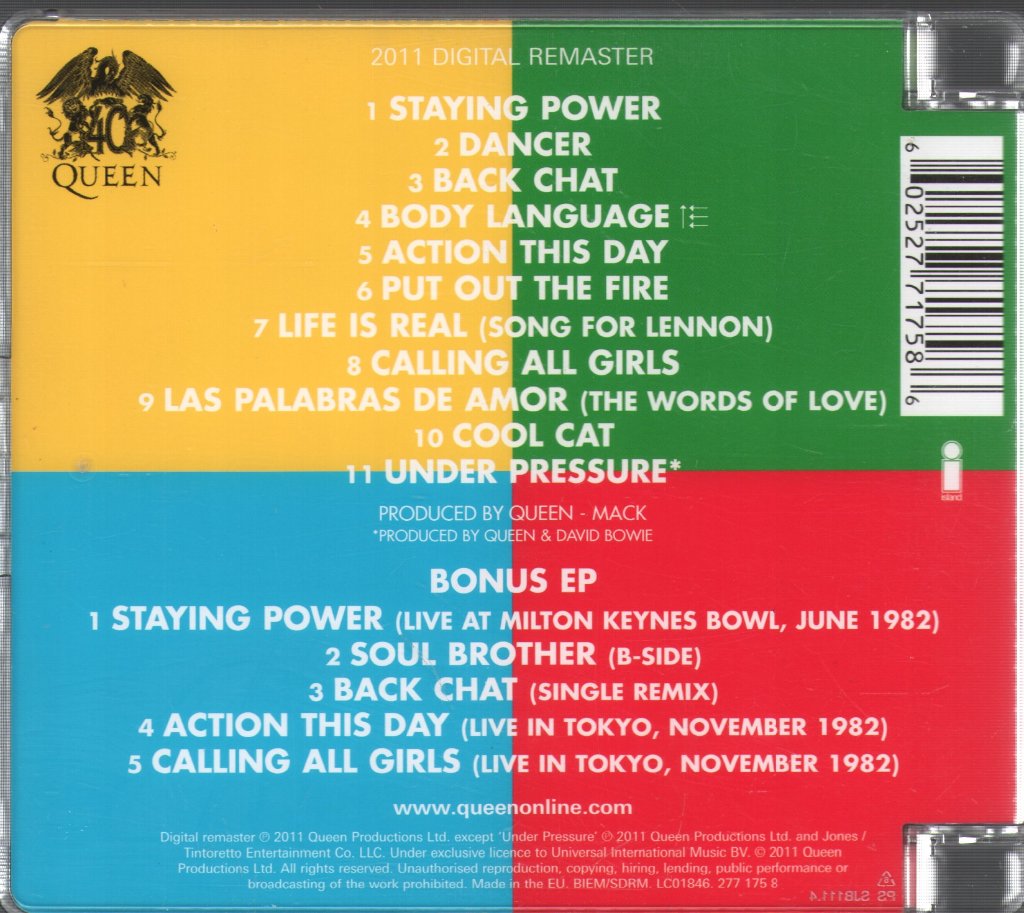 Queen - Hot Space - Cd