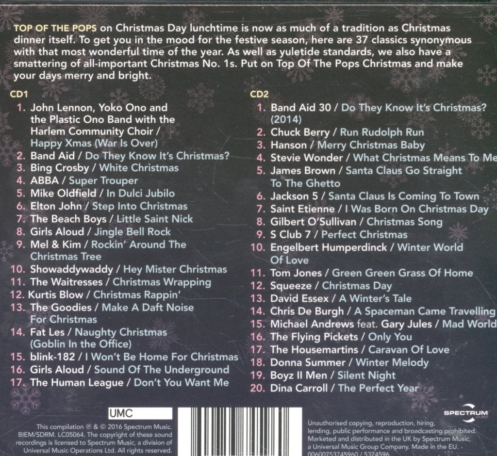 Various Artists - Top Of The Pops Christmas - Double Cd