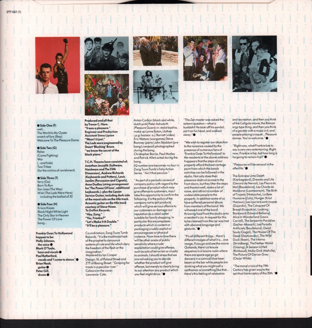 Frankie Goes To Hollywood - Welcome To The Pleasuredome - Double Lp