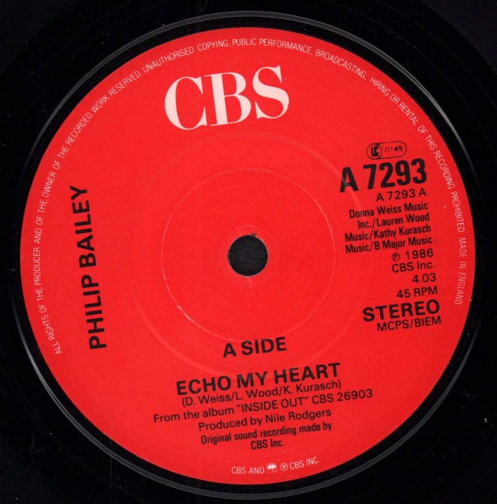 Philip Bailey - Echo My Heart - 7 Inch