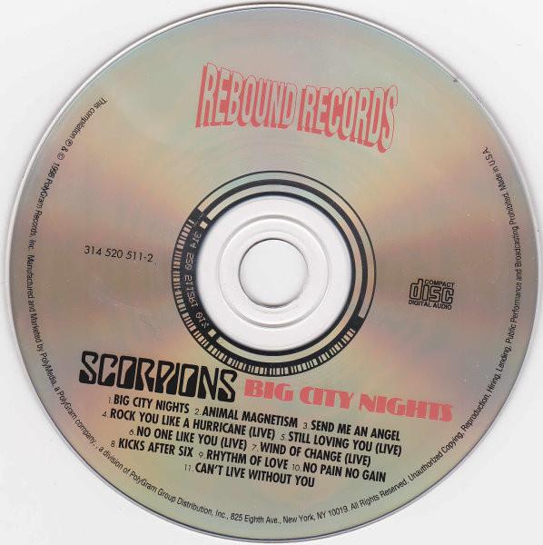 Scorpions - Big City Nights - Cd