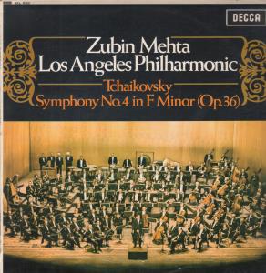 Zubin Mehta / Los Angeles Philharmonic Orchestra - Tchaikovsky - Symphony No.4 In F Minor Op.36 - Lp