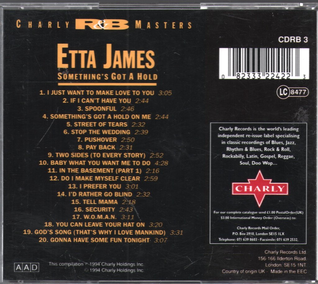 Etta James - Something's Got A Hold - Cd