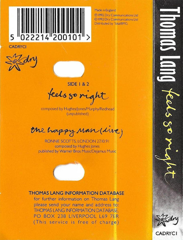 Thomas Lang - Feels So Right - Cassette
