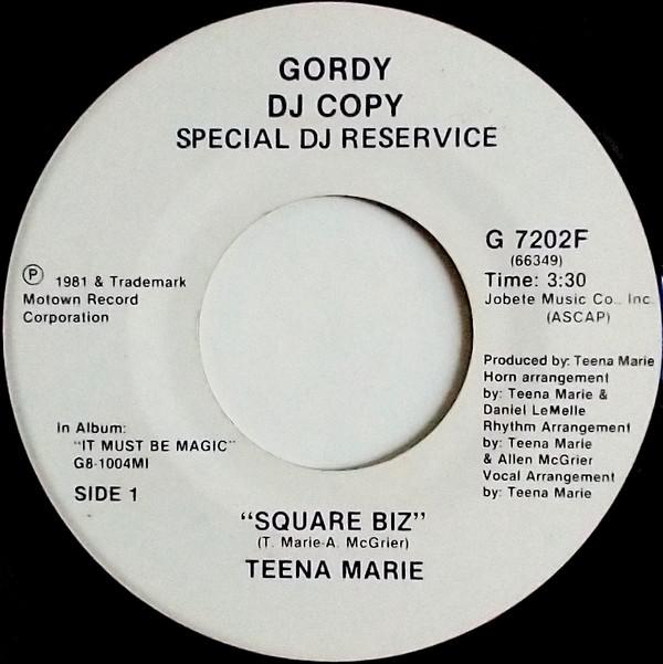Teena Marie - Square Biz - 7 Inch