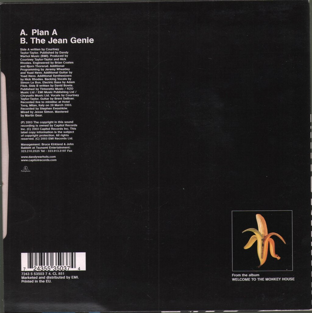 Dandy Warhols - Plan A - 7 Inch