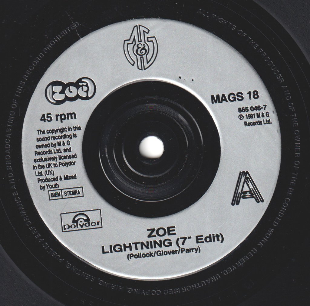 Zoe (90'S) - Lightning - 7 Inch
