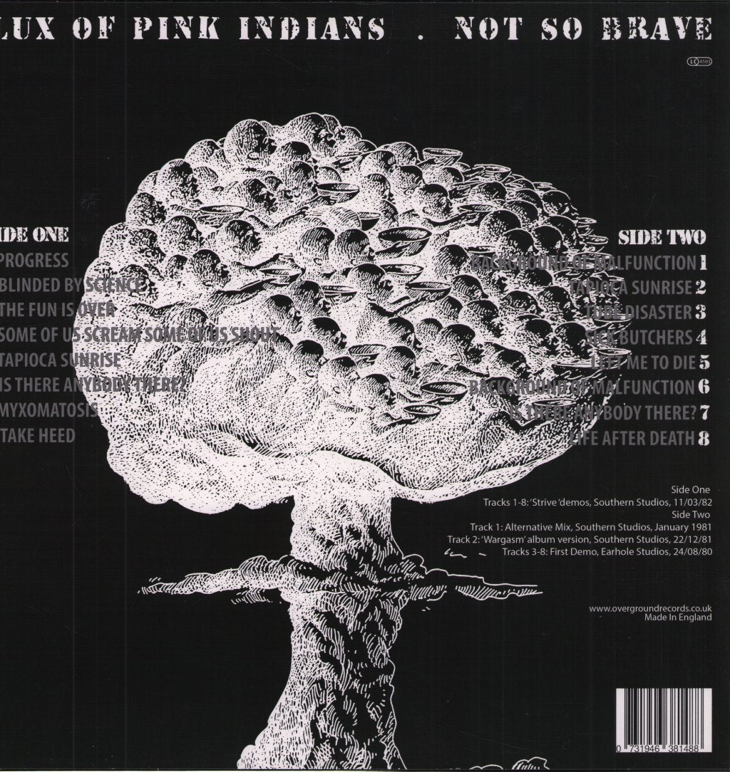 Flux Of Pink Indians - Not So Brave - Lp