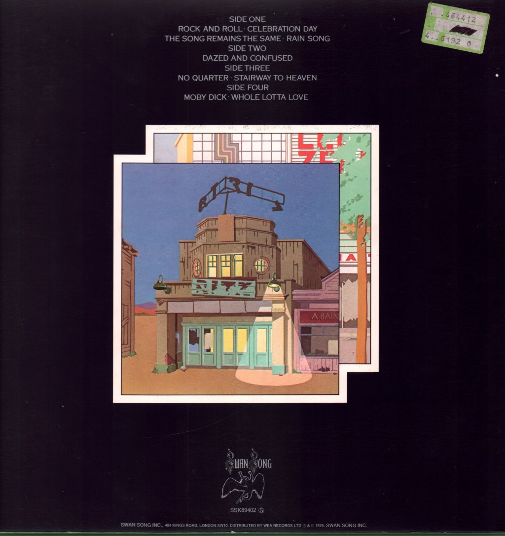 Led Zeppelin - Song Remains The Same - Double Lp