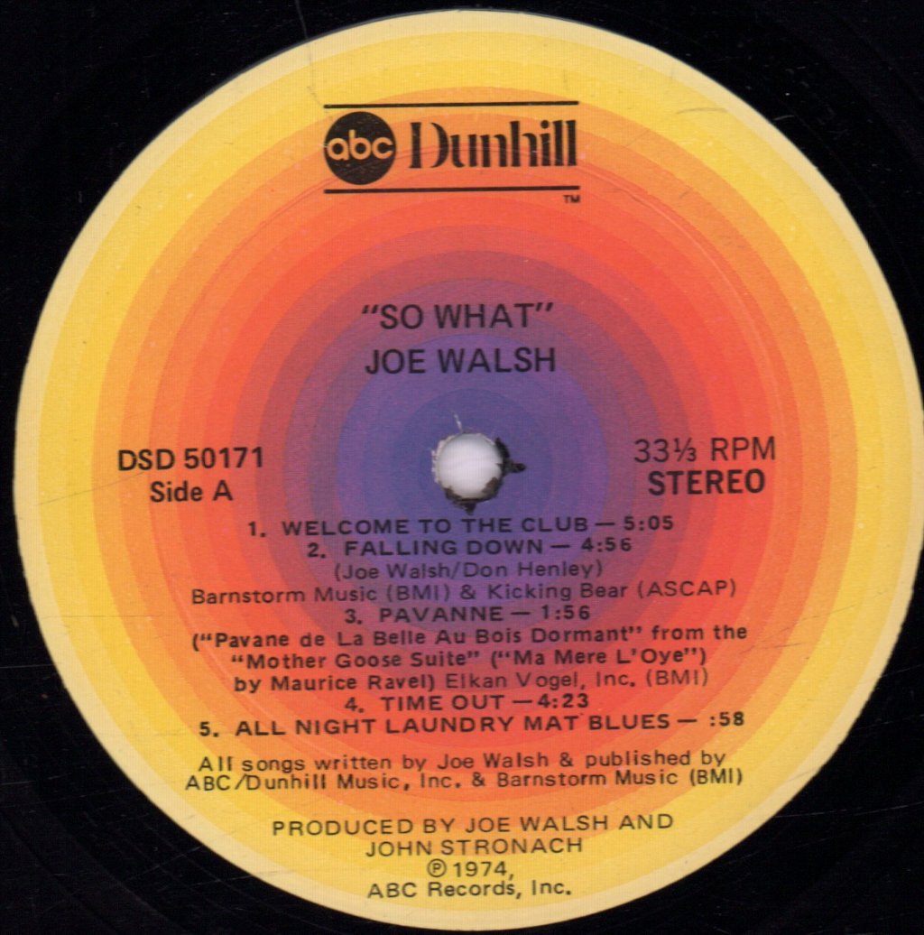 Joe Walsh - So What - Lp