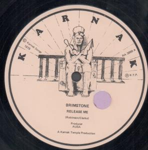 Brimstone (Reggae) - Release Me - 12 Inch