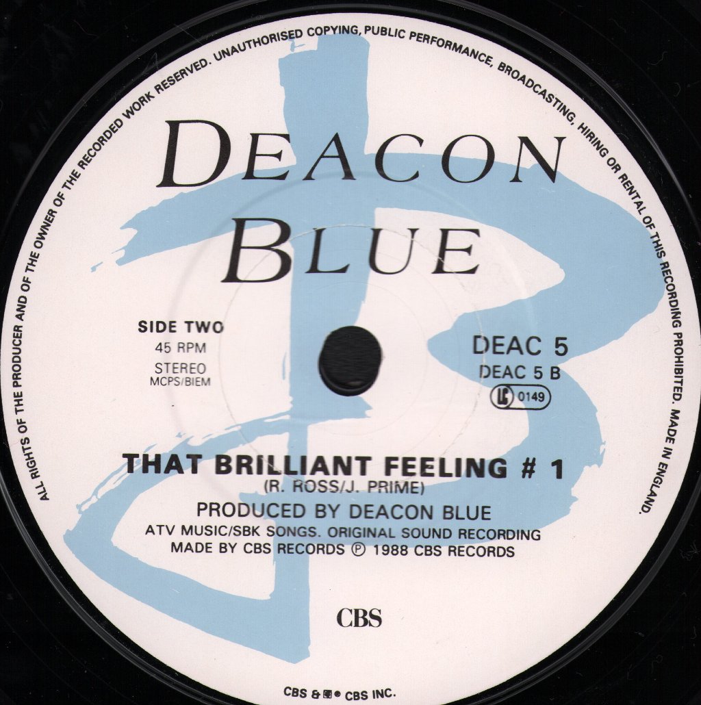 Deacon Blue - When Will You Make My Telephone Ring - 7 Inch