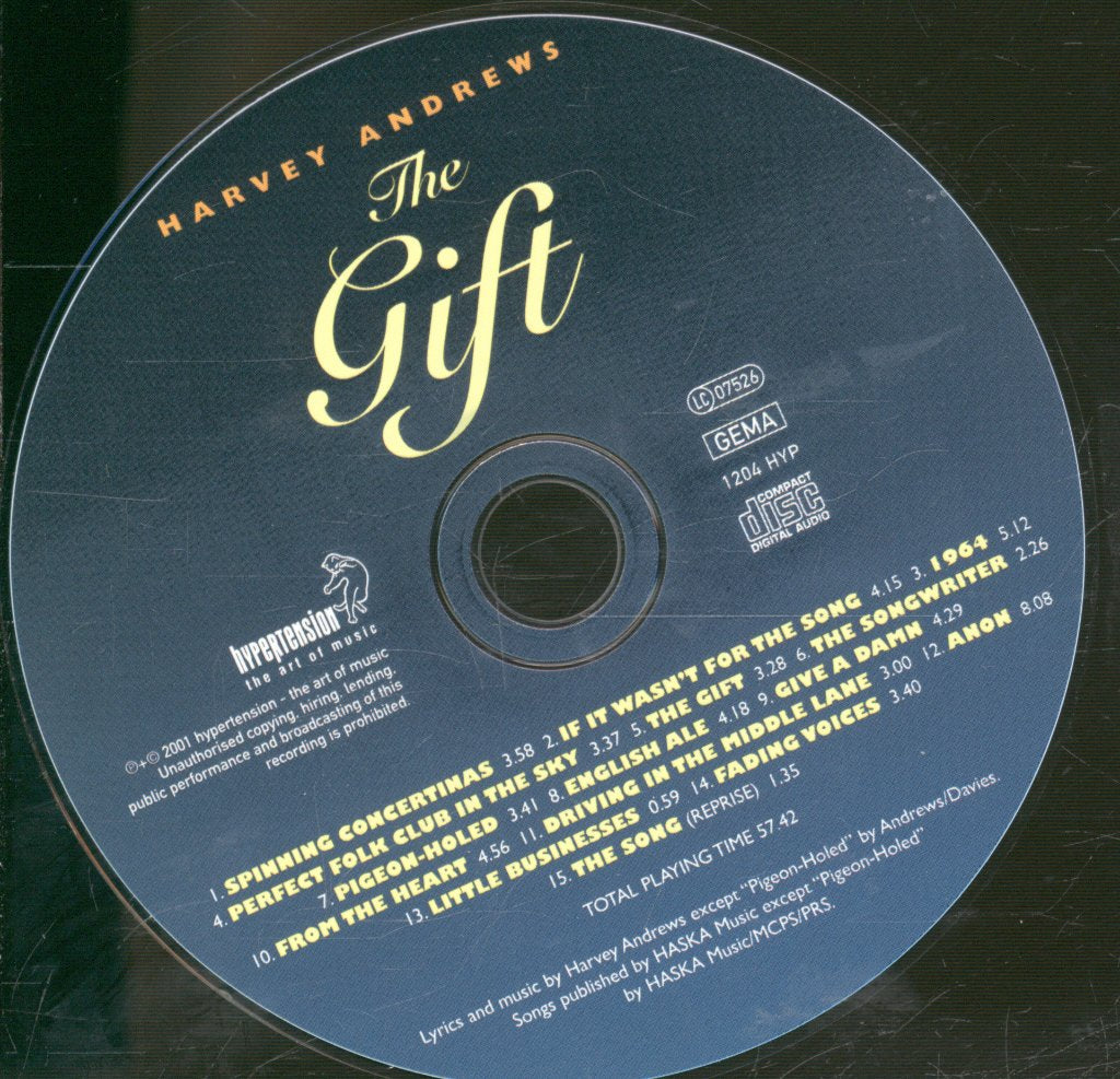 Harvey Andrews - Gift - Cd