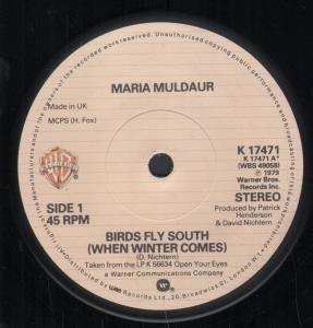Maria Muldaur - Birds Fly South - 7 Inch