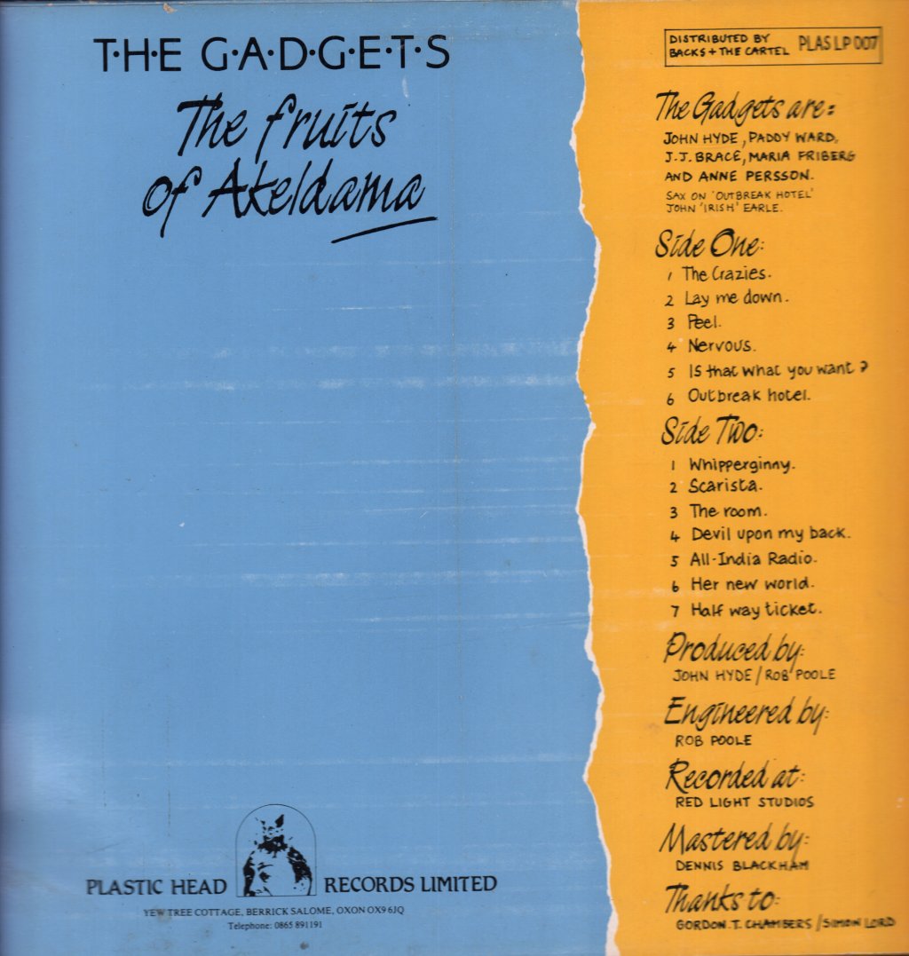 Gadgets - Fruits Of Akeldama - Lp