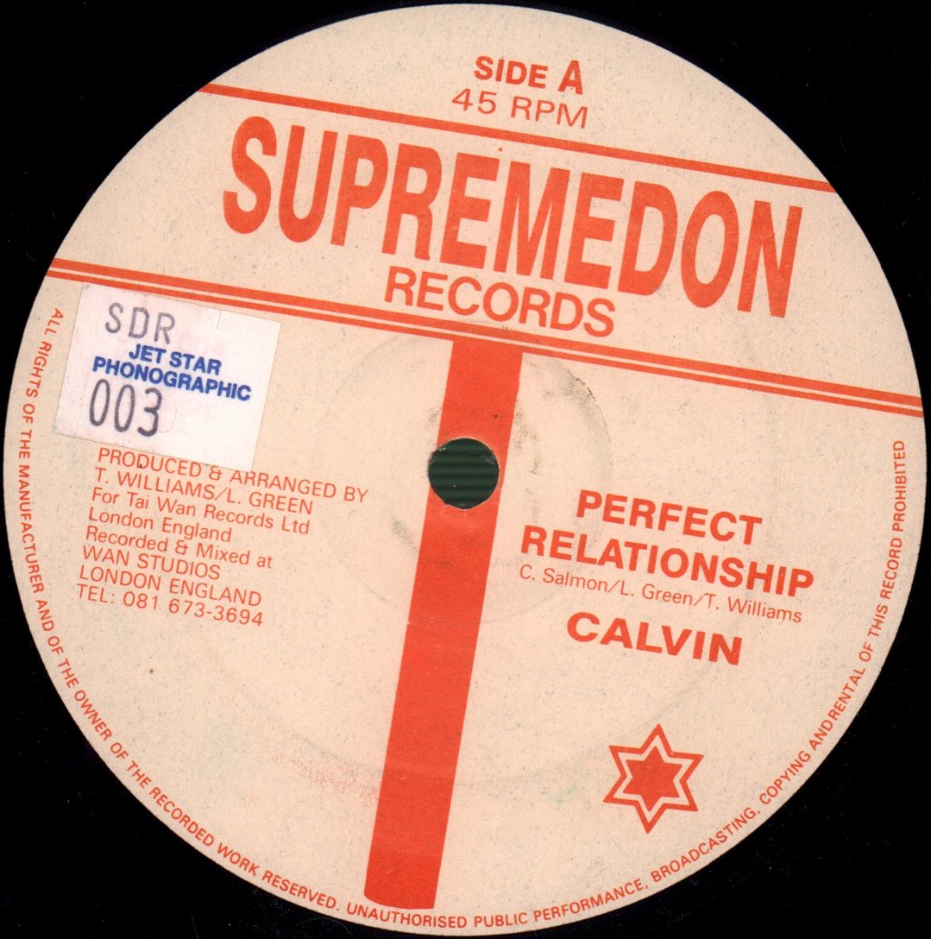 Calvin - Perfect Relationship - 12 Inch
