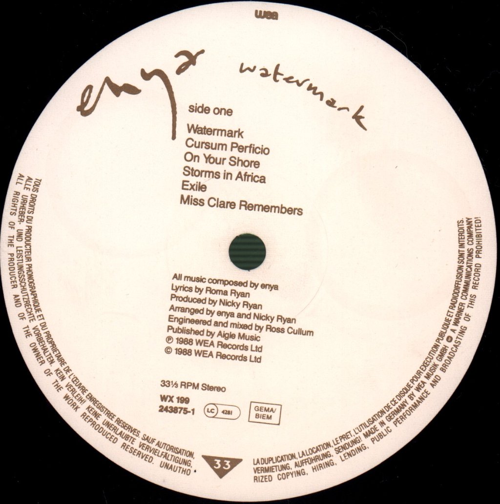 Enya - Watermark - Lp