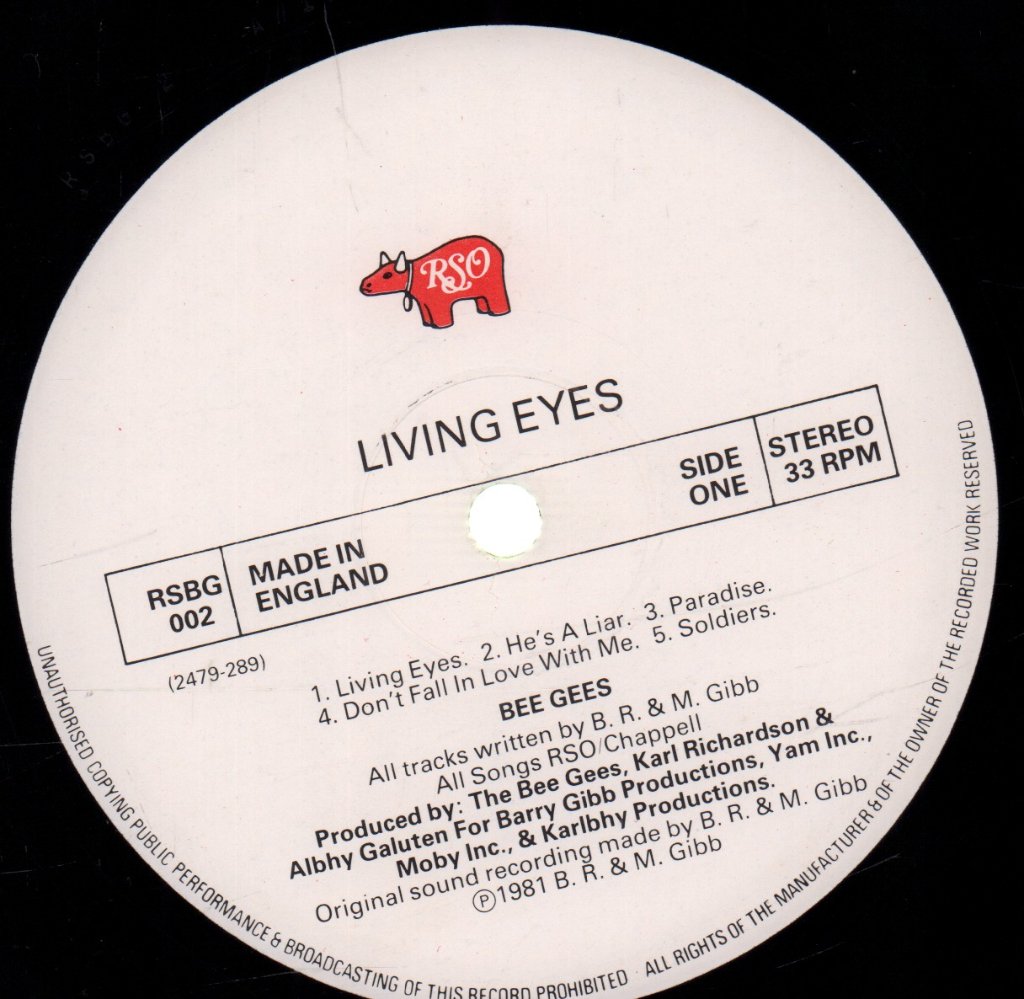 Bee Gees - Living Eyes - Lp
