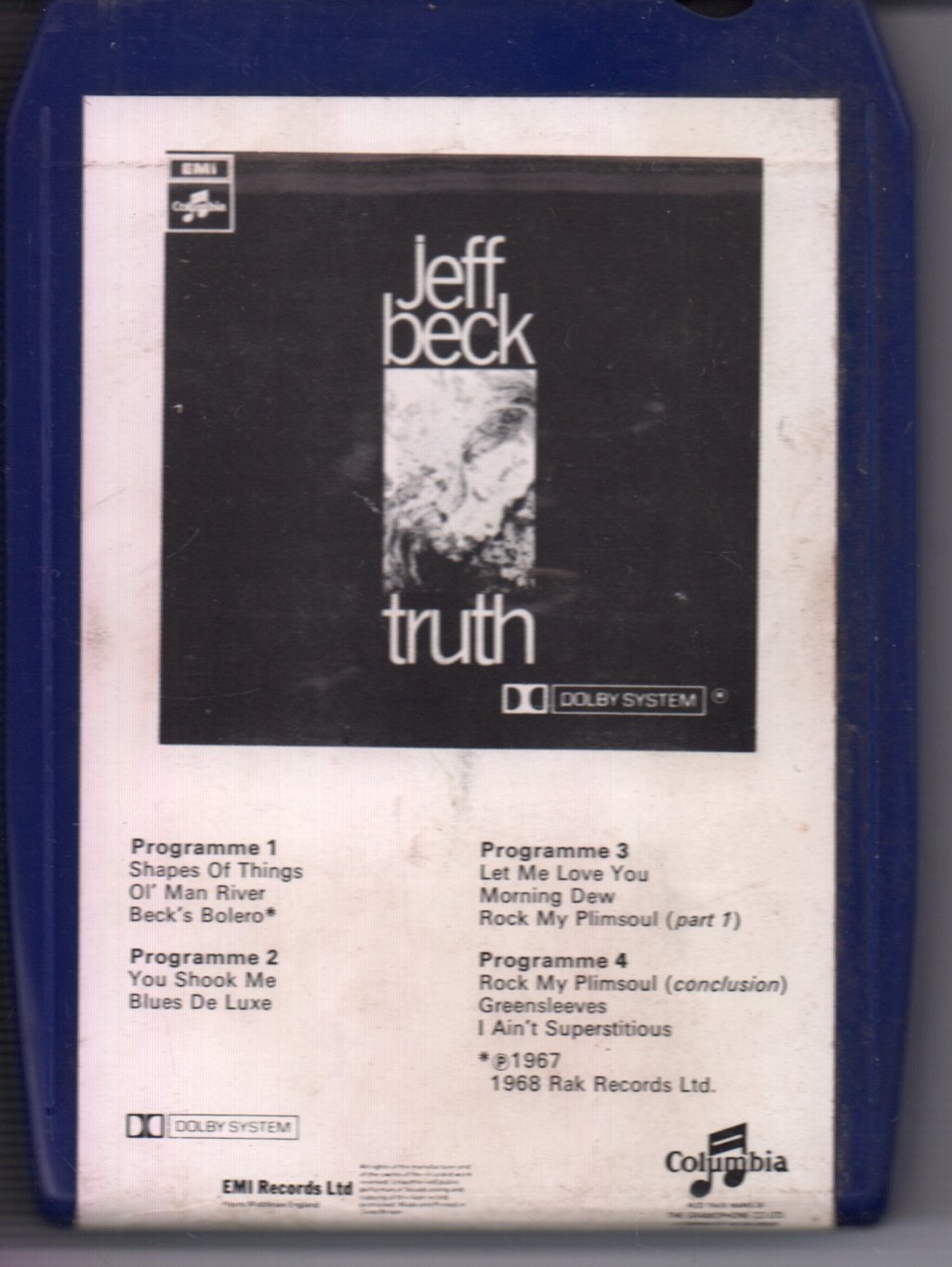 Jeff Beck - Truth - 8 Track