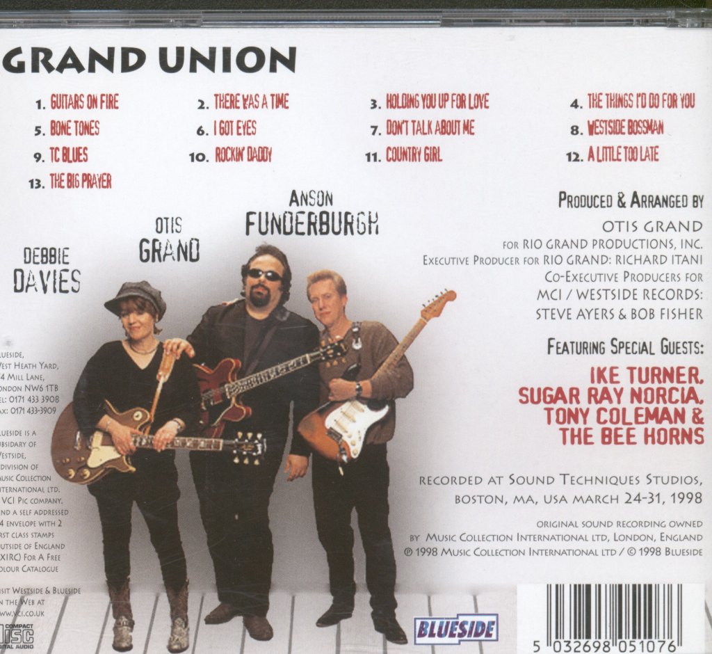 Anson Funderburgh, Otis Grand, Debbie Davies - Grand Union - Cd