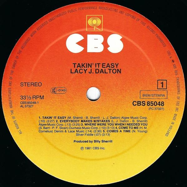 Lacy J. Dalton - Takin' It Easy - Lp