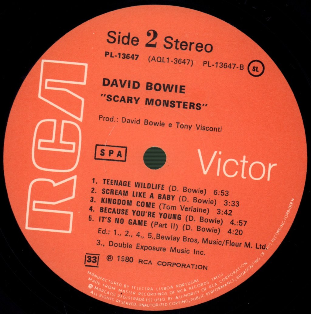 David Bowie - Scary Monsters - Lp