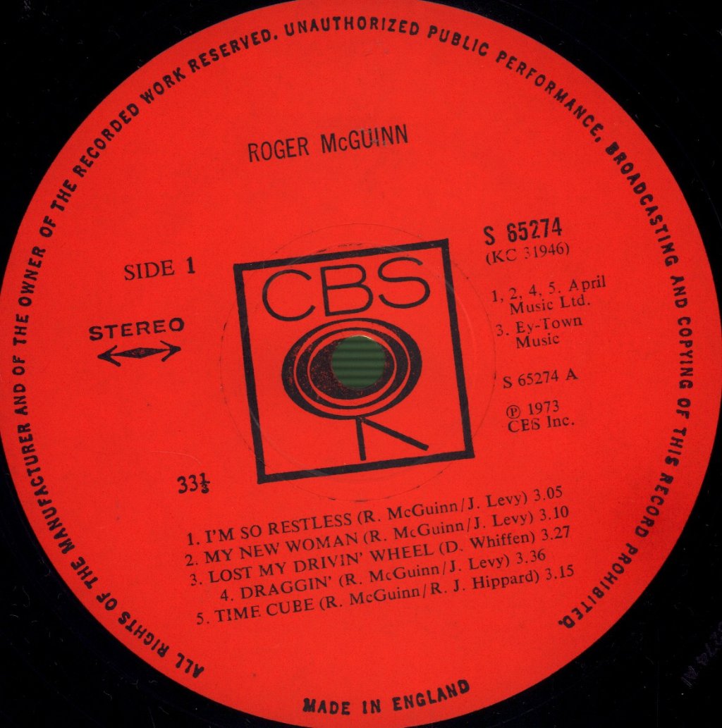 Roger Mcguinn - Roger McGuinn - Lp