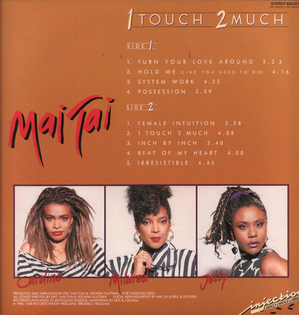 Mai Tai - 1 Touch 2 Much - Lp