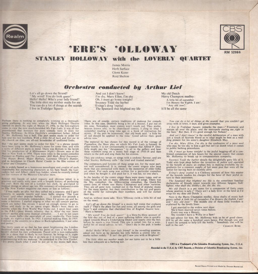 Stanley Holloway - ’Ere’s ’Olloway - Lp
