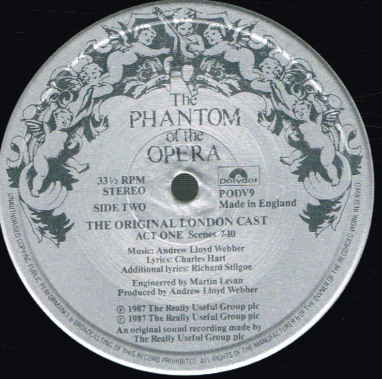 Phantom Of The Opera - Original London Cast - Double Lp