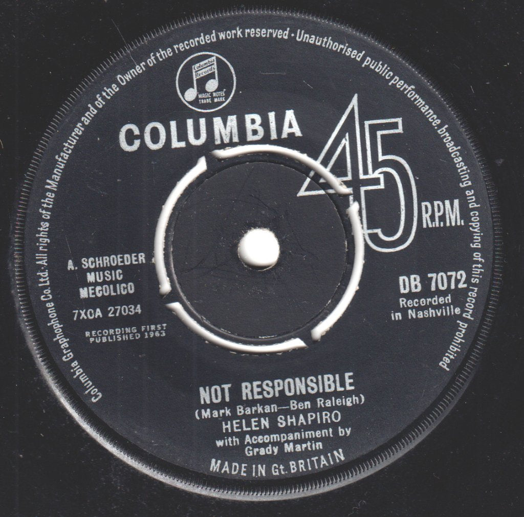 Helen Shapiro - No Trespassing - 7 Inch