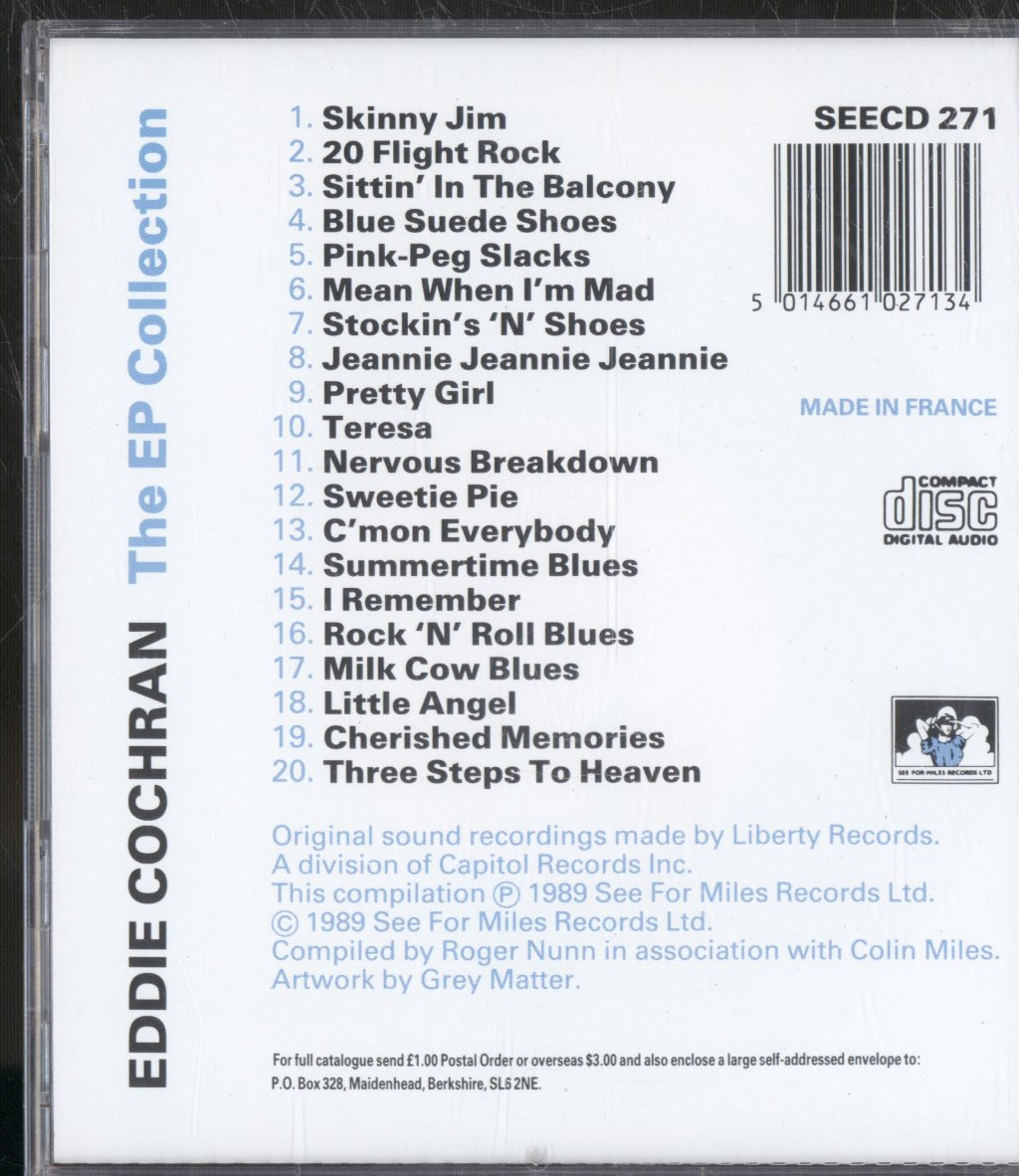 Eddie Cochran - EP Collection - Cd