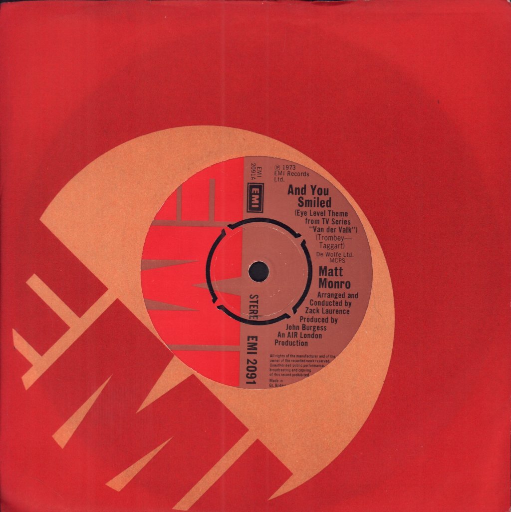Matt Monro - And You Smiled - 7 Inch