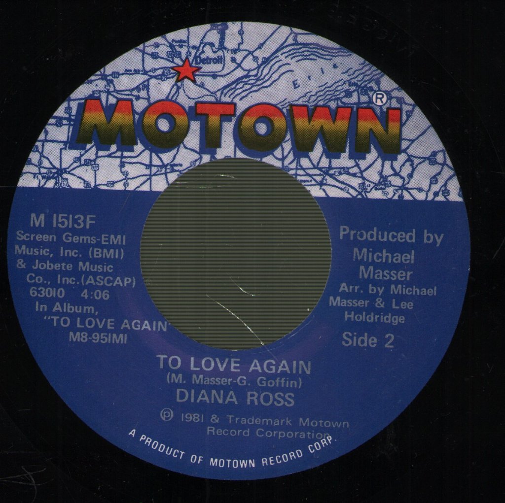 Diana Ross - Cryin' My Heart Out For You - 7 Inch
