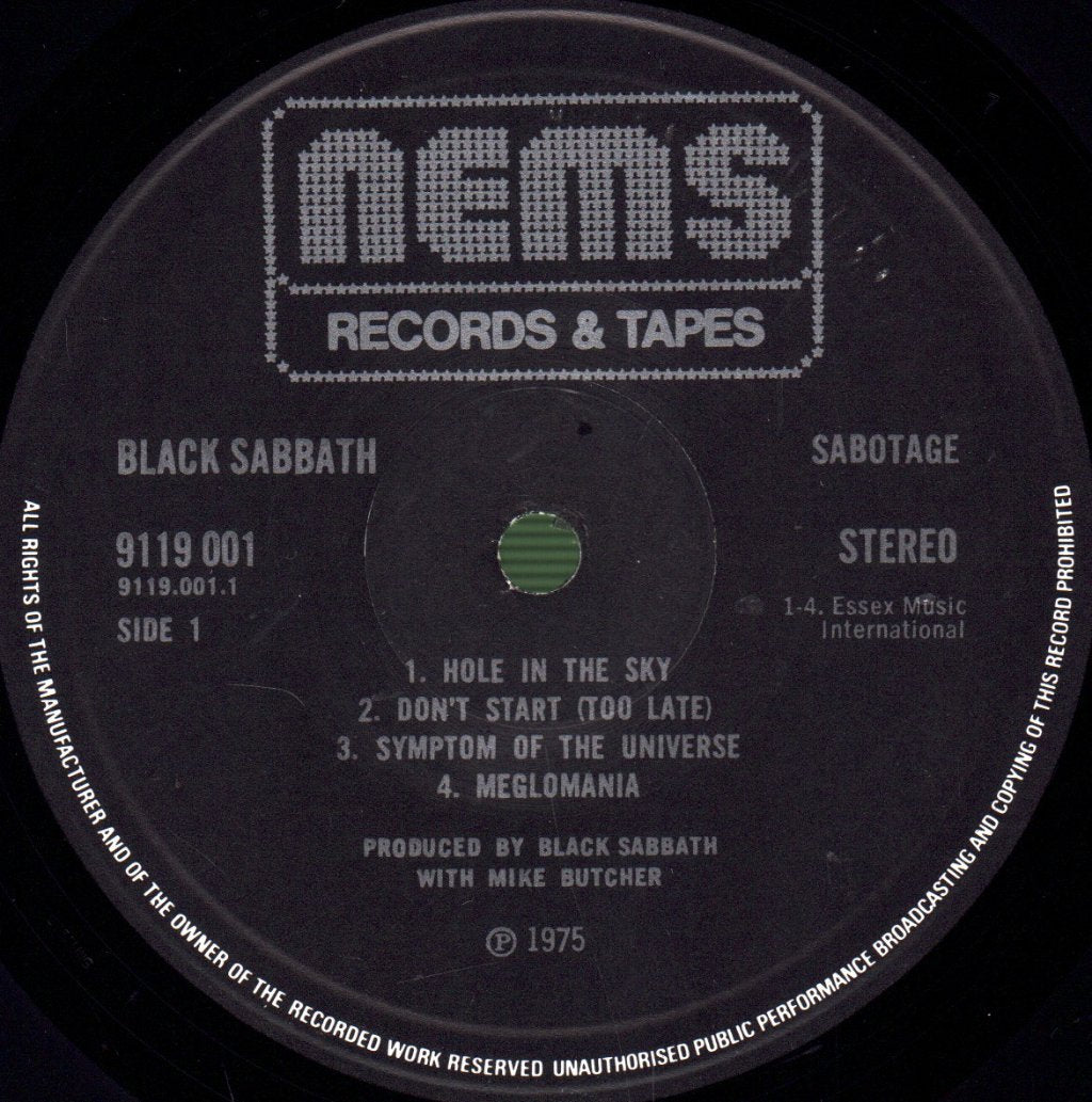 Black Sabbath - Sabotage - Lp