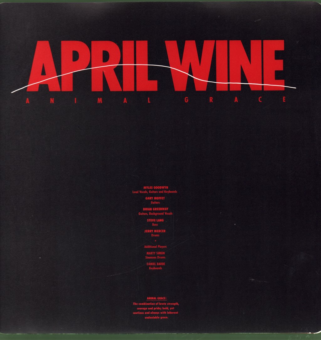 April Wine - Animal Grace - Lp