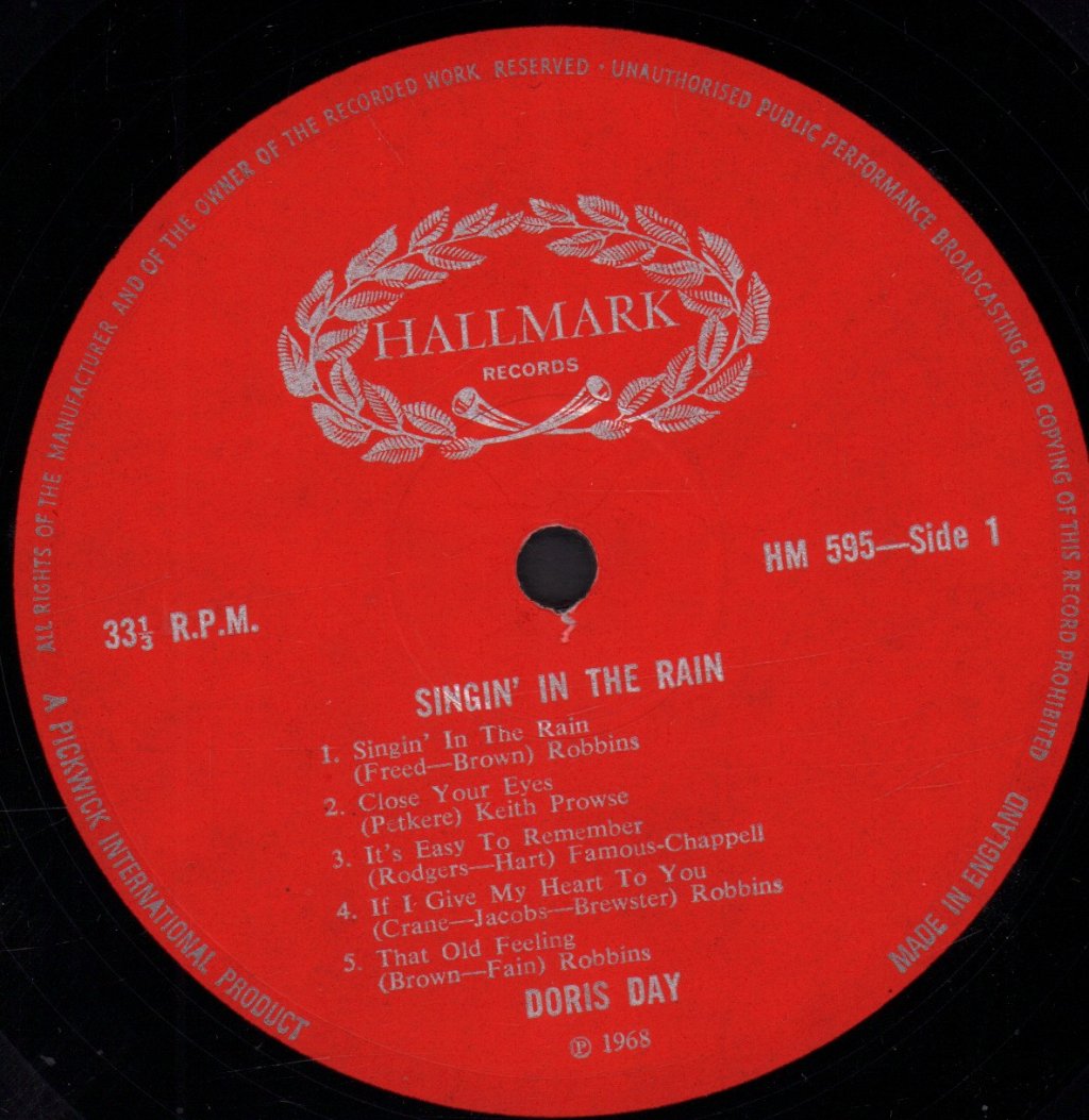 Doris Day - Singin' In The Rain - Lp