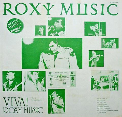 Roxy Music - Viva! Roxy Music The Live Roxy Music Album - Lp
