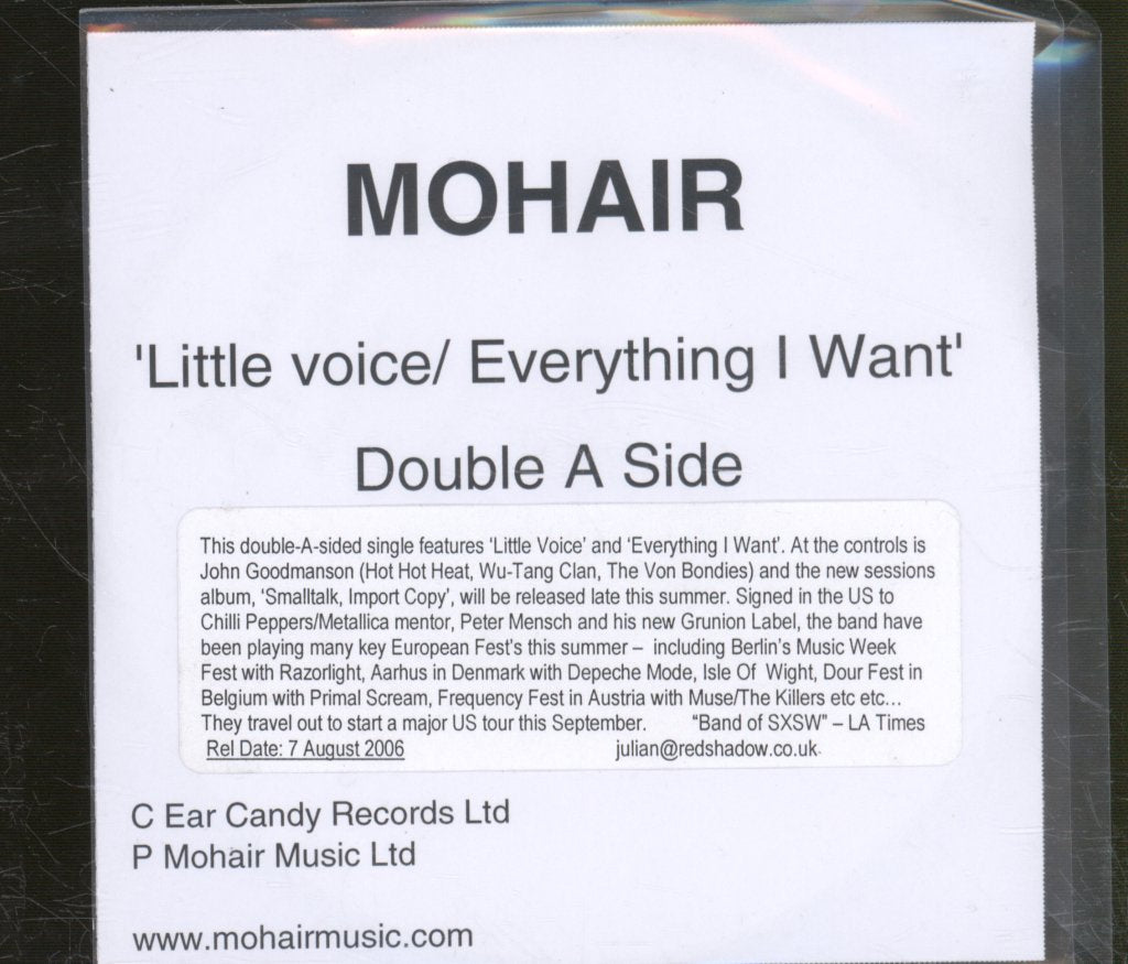 Mohair - Little Voice - Cdr