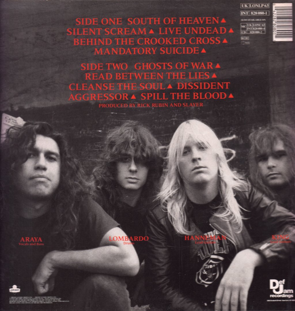 Slayer - South Of Heaven - Lp