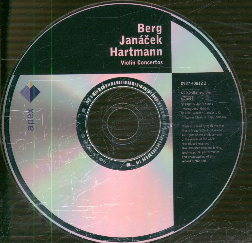 Deutsche Kammerphilharmonie Bremen, Thomas Zehetmair - Berg / Janacek / Hartman - Violin Concertos - Cd