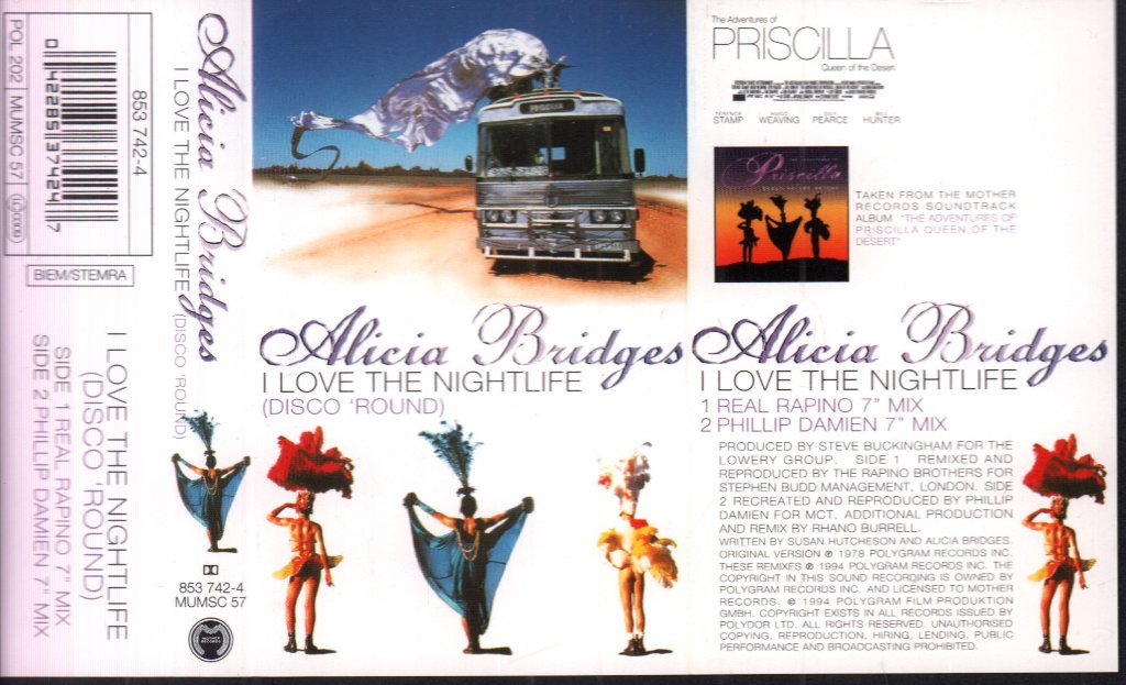 Alicia Bridges - I Love The Nightlife (Disco 'Round) - Cassette