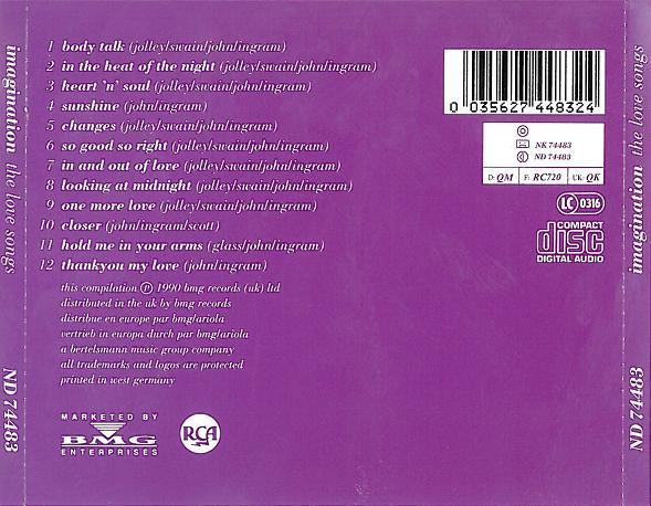 Imagination (80'S Pop Group) - Love Songs - Cd