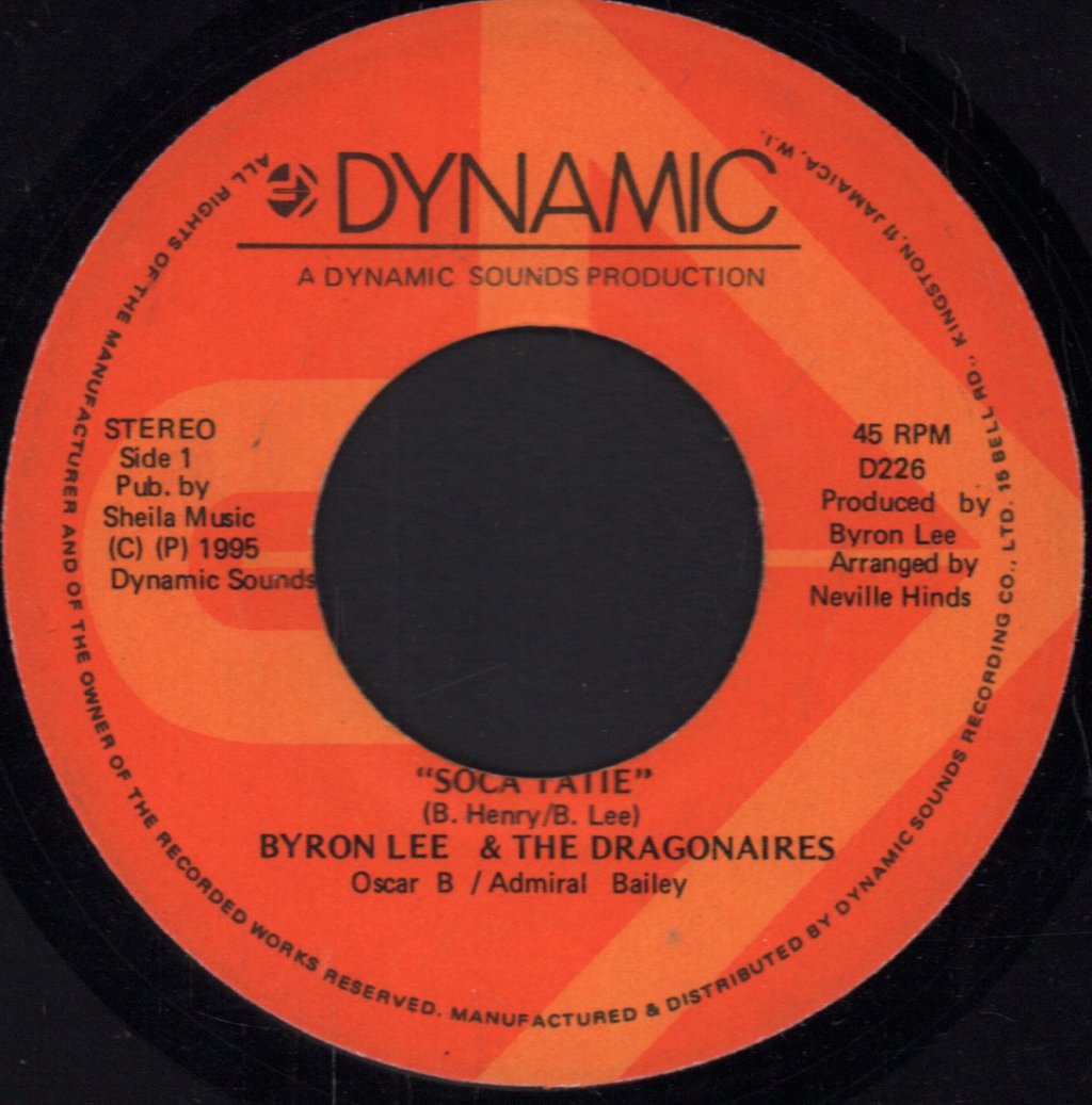 Byron Lee And The Dragonaires - Soca Tatie - 7 Inch